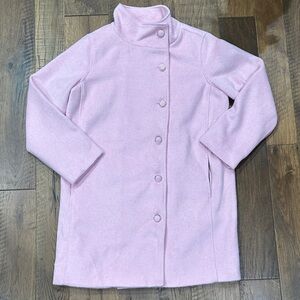 crown & ivy Light Pink Single-Breasted Pea Coat